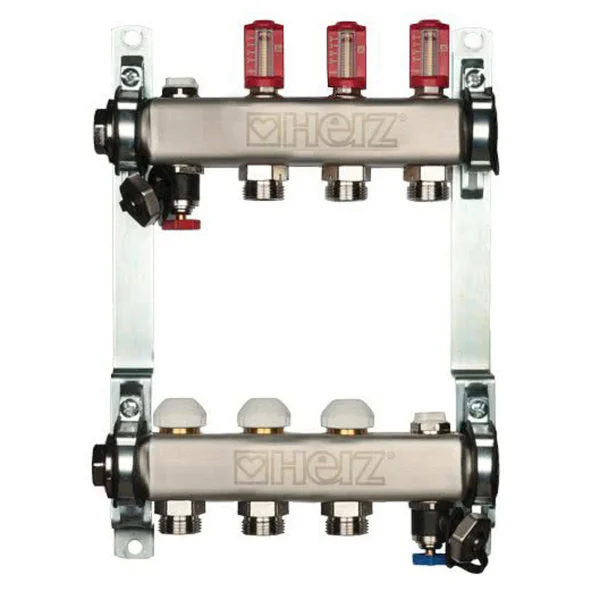Distrib. inox incalz. in pard.cu debitm.DN25- 3 cai 1546303 HERZ-image0